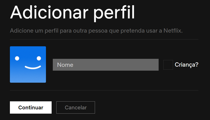 Passos sobre como compartilhar Netflix