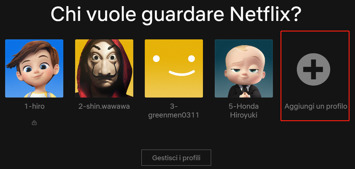 Passaggi su come condividere Netflix