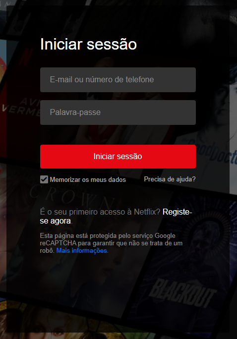 Passos sobre como compartilhar Netflix