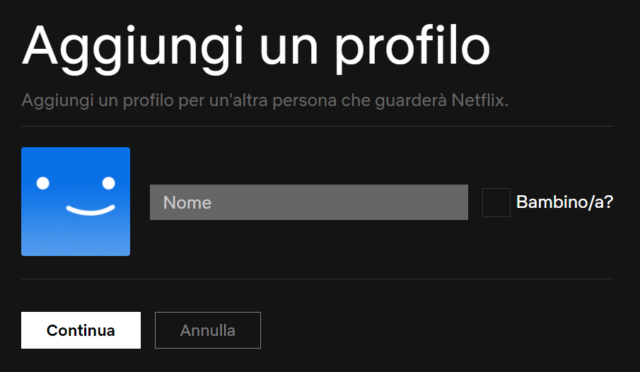 Passaggi su come condividere Netflix