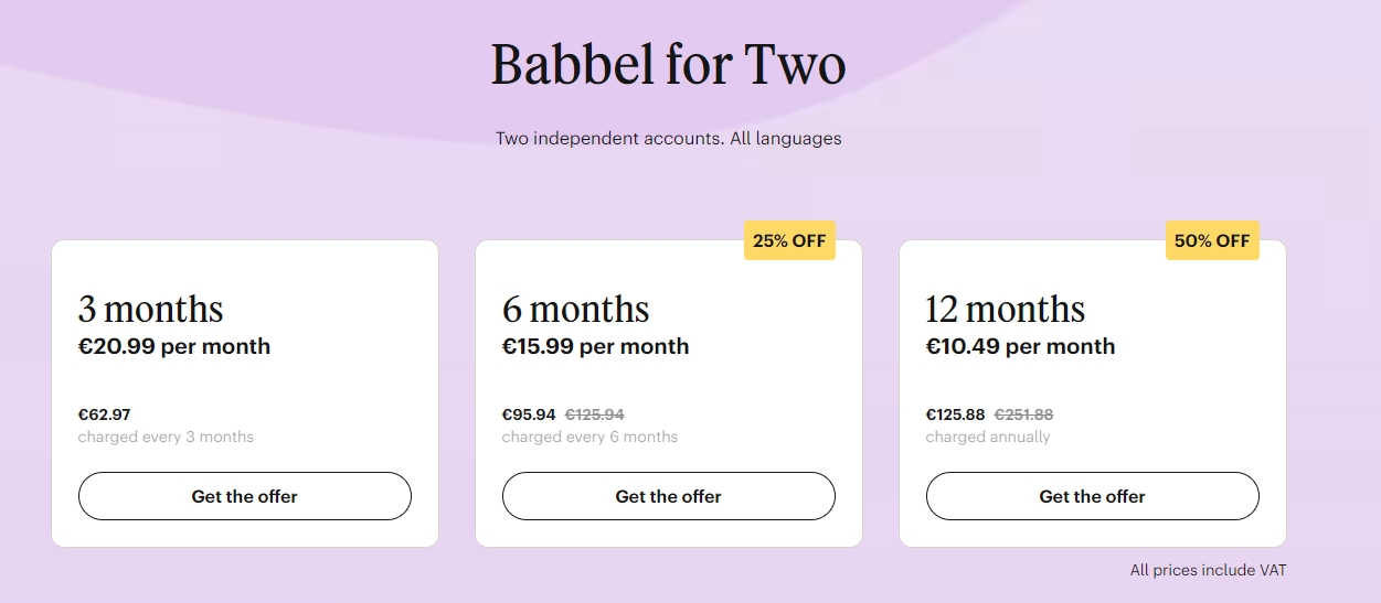 babbel-for-two