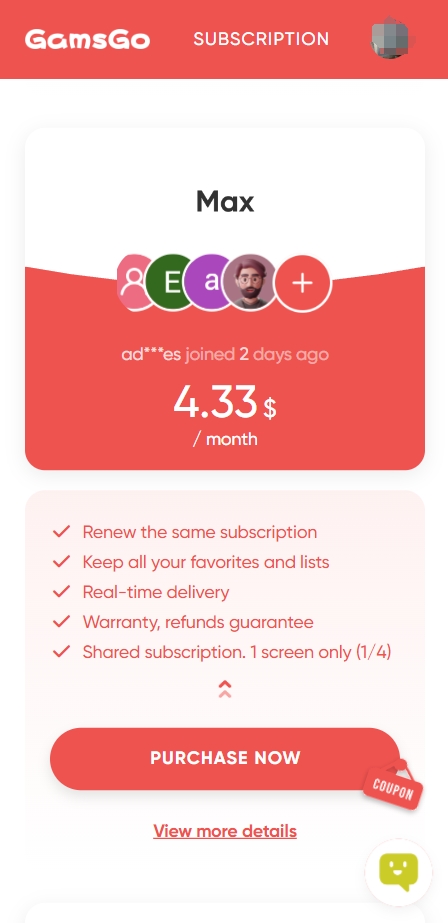 buy-max-subscription-on-gamsgo