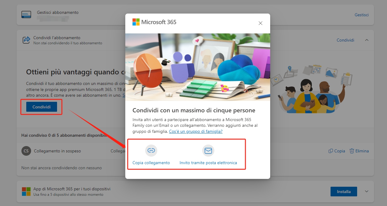 come-condividere-l'abbonamento-a-Microsoft-365