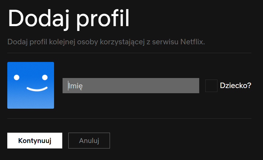 Kroki, jak udostępnić Netflix