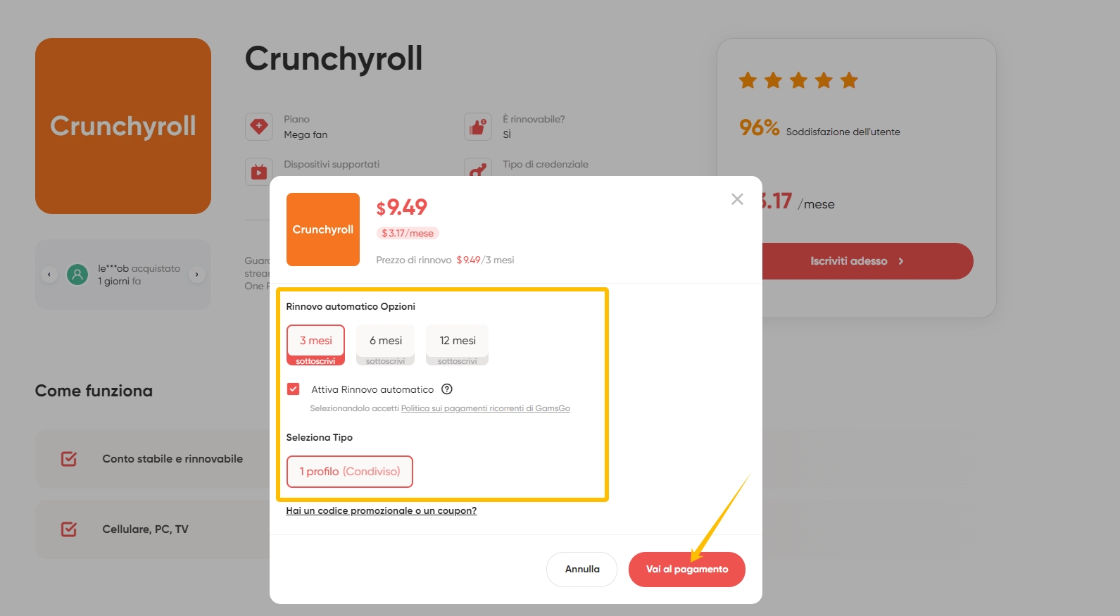 gamsgo-crunchyroll-costo