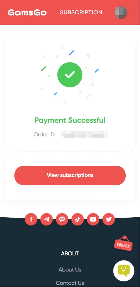 you-get-max-subscription-on-gamsgo-successfully